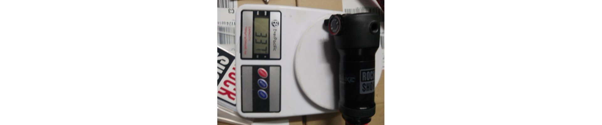 Ammortizzatore MTB 185x55 attacco trunnion, rockshox Deluxe select ,attacco infe