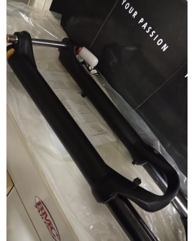 Forcella mtb nuova Suntour XCR34 Air 27,5 LO-R 120 Disc Tapered Boost 15x110