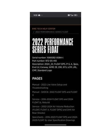 Ammortizzatore MTB Nuovo Fox.  2022 PERFORMANCE SERIES FLOAT 230 X 57,5