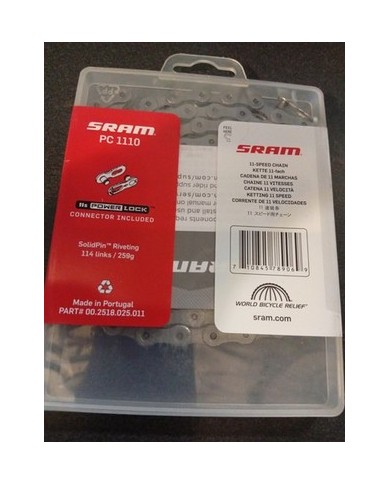 Catena a 11 velocità SRAM NX Power PC 1110 114 Maglie + Quick Link