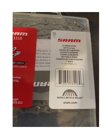 Catena a 11 velocità SRAM NX Power PC 1110 114 Maglie + Quick Link