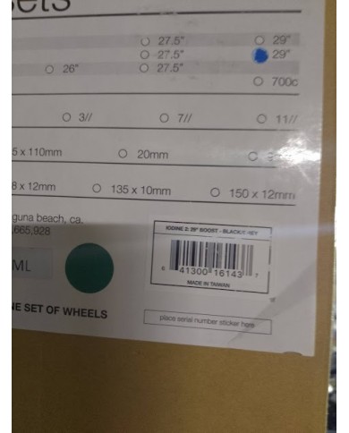 SET RUOTE MTB NUOVE SHIMANO HG IODINE 2 NERO/GRIGIO,29 POLLICI, 15X110 MM/12X148