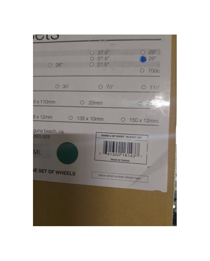 SET RUOTE MTB NUOVE SHIMANO HG IODINE 2 NERO/GRIGIO,29 POLLICI, 15X110 MM/12X148