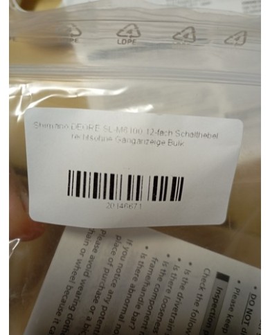 Comando Cambio MTB 12vel Shimano Deore Sl-m6100