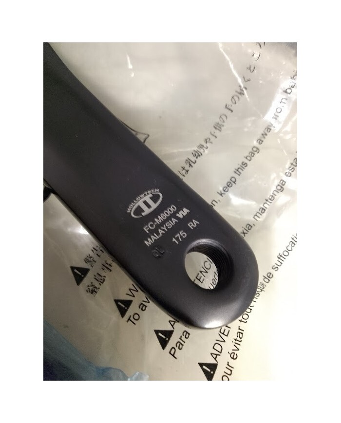 Guarnitura mtb 10 vel Shimano FC-M6000 doppia 38-28 10v 175mm