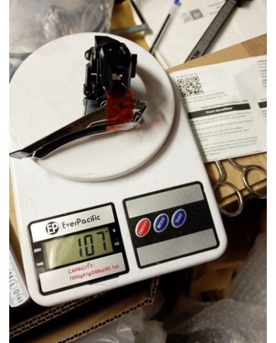 Deragliatore Anteriore Bici Corsa 2x11 Vel Collarino 31,8mm Shimano Ultegra...