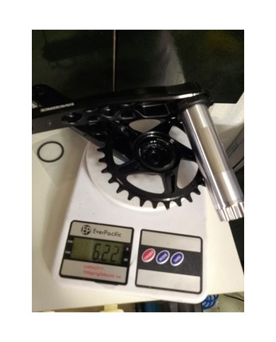 Guarnitura MTB nuova raceface perno 30mm lungo 116mm corona 30t pedivelle 175mm