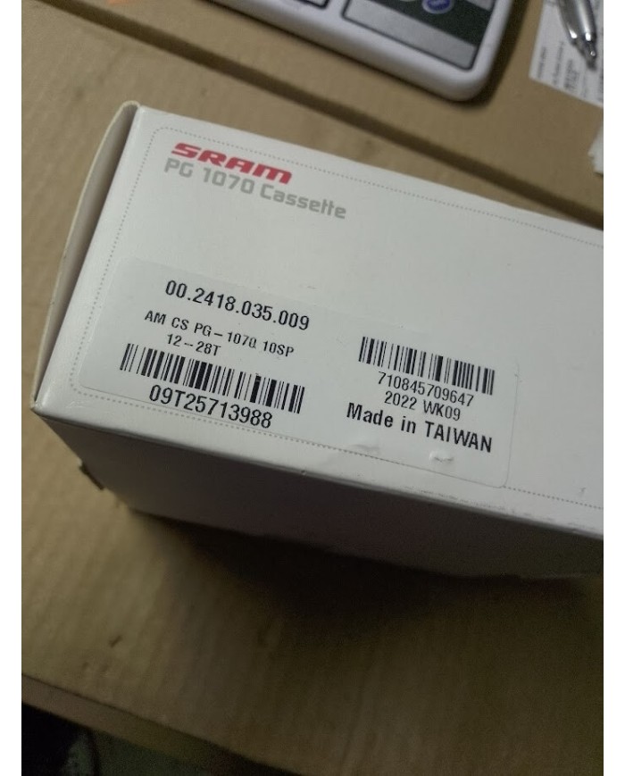 cassetta nuova per bici da corsa 10 vel sram pg- 1070 12-28 compatibile shimano