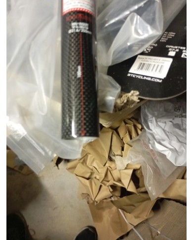 Reggisella 31.6mm Lungh 35cm Fsa In Alluminio Con Look Carbon Nuovo