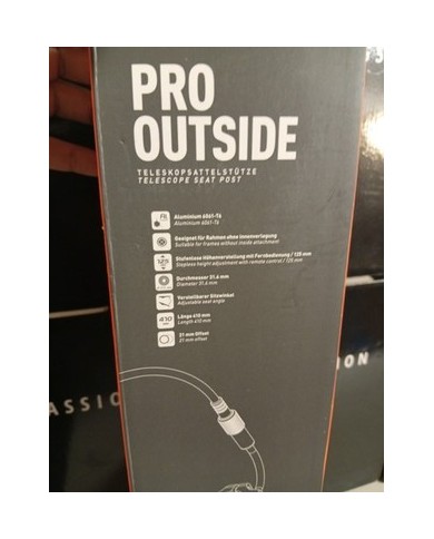 Reggisella Telescopico MTB E-bike Diam 31,6 escurs 125mm Passaggio Cavo Esterno