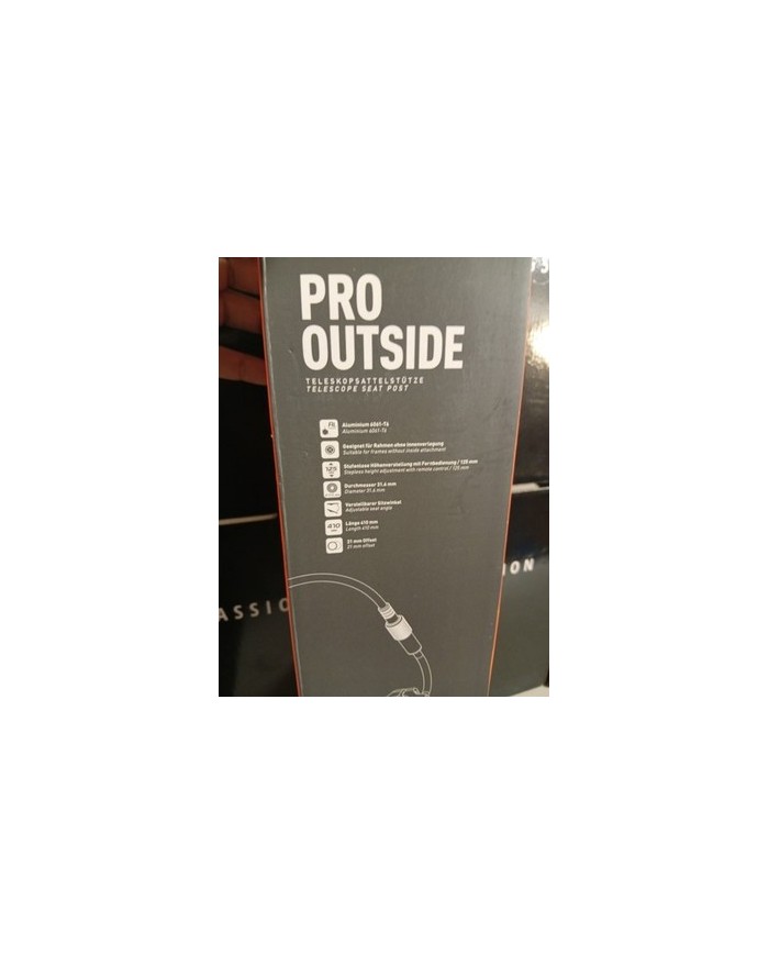 Reggisella Telescopico MTB E-bike Diam 31,6 escurs 125mm Passaggio Cavo Esterno