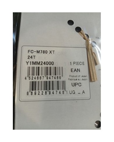 Corona 10 velocità Shimano XT FC-M780 giro bulloni 64mm 24 denti