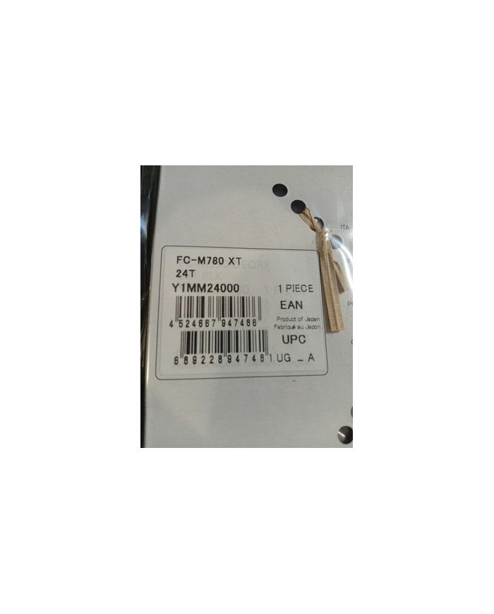 Corona 10 velocità Shimano XT FC-M780 giro bulloni 64mm 24 denti