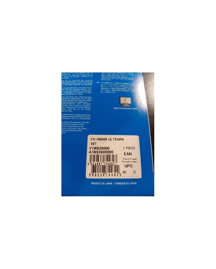 Corona 10 velocità Shimano XT FC-M780 giro bulloni 64mm 24 denti