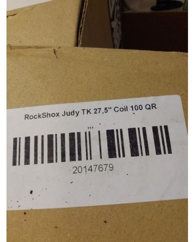 forcella mtb 27,5 canotto dritto, non conico ,RockShox Judy TK a molla 100mm QR