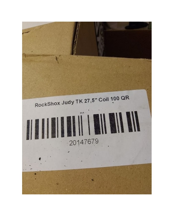 forcella mtb 27,5 canotto dritto, non conico ,RockShox Judy TK a molla 100mm QR