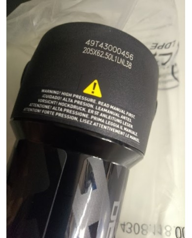 ammortizzatore mtb nuovo rockshox 205x62,5 deluxe select+ trunnion