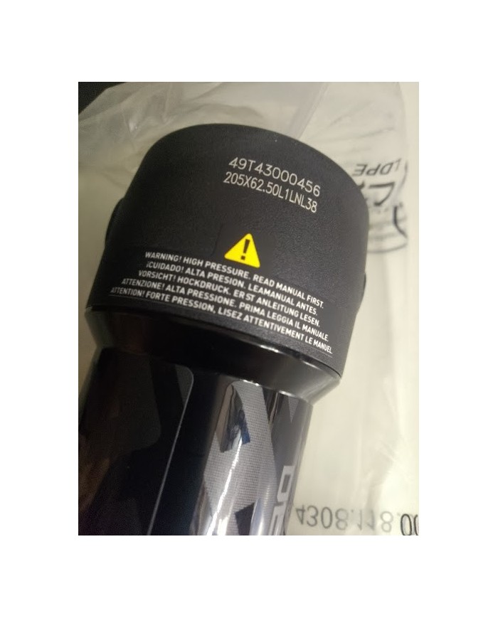 ammortizzatore mtb nuovo rockshox 205x62,5 deluxe select+ trunnion