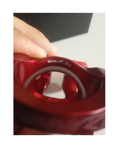 Stem MTB Diametro 35mm Lunghezza 40mm Rosso Raceface Turbine R 0 Inclinazione