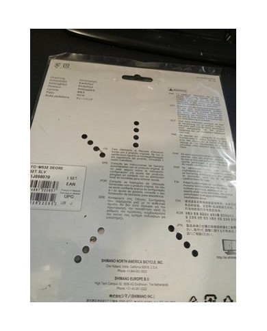 Shimano Deore FC-M532 Bicicletta Manovella MTB Ricambio Medio Corona 104 32T