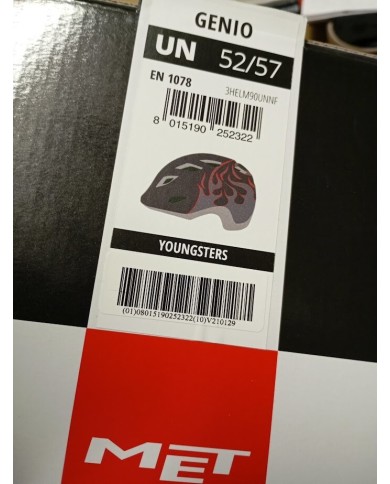 caschetto bici bambino/ragazzino taglia unica regolabile 52-57cm circ capo