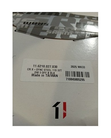 Corona MTB SRAM nuova a 3 viti 32t 11vel per ruota post 148mm boost offset 3mm