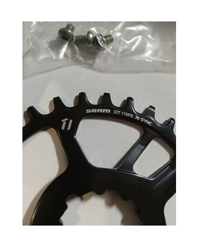 Corona MTB SRAM nuova a 3 viti 32t 11vel per ruota post 148mm boost offset 3mm