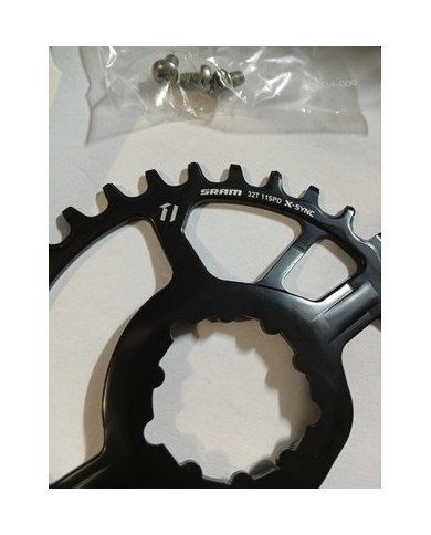 Corona MTB SRAM nuova a 3 viti 32t 11vel per ruota post 148mm boost offset 3mm