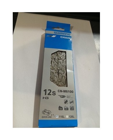 Catena Shimano 12v Nuova E Originale Cn-m6100 116L + Quick Link
