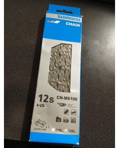 Catena nuova ed originale shimano 12v 126L cn-m6100 con quick link