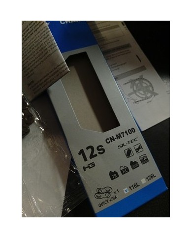 Shimano catena bici  SLX CN-M7100 Quick Link Catena 12v 116L