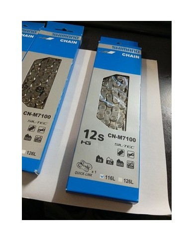 Shimano catena bici  SLX CN-M7100 Quick Link Catena 12v 116L