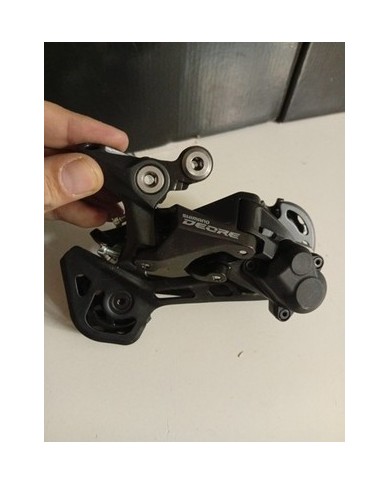 Deragliatore Posteriore MTB 10/11 Vel Shimano Deore Rd-m5120 Gabbia Media Per...