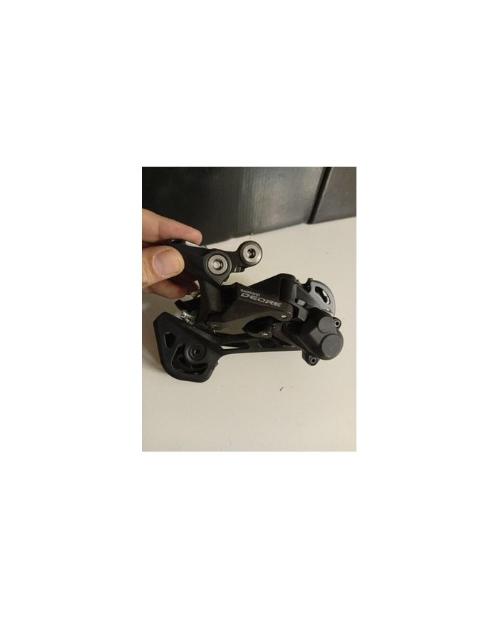 Deragliatore Posteriore MTB 10/11 Vel Shimano Deore Rd-m5120 Gabbia Media Per...