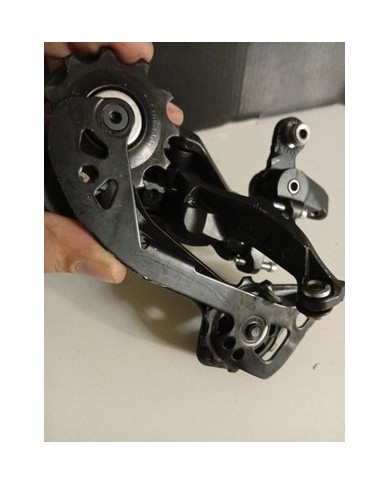 Deragliatore Posteriore MTB 10/11 Vel Shimano Deore Rd-m5120 Gabbia Media Per...