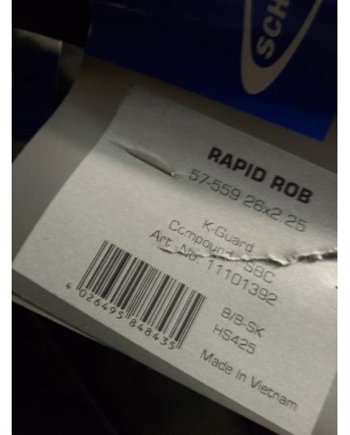 Schwalbe Rapid Rob SBC 26x2.25" coppia di copertoni mtb per camera aria no tubel