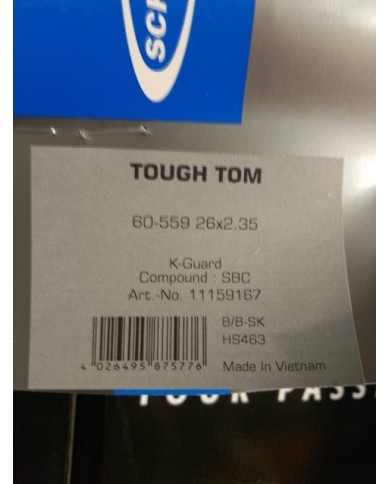 coppia copertoni mtb 26 x 2,35 Schwalbe Tough Tom SBC per camera no tubeless