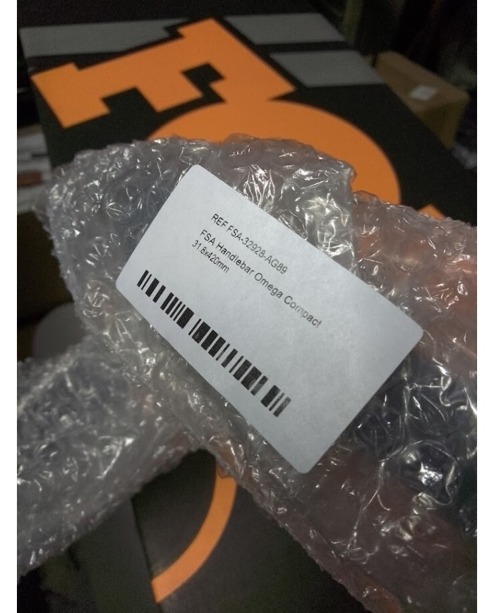 piega manubrio corsa FSA in alluminio diam 31,8 standard lungh 42 tot , 40 centr