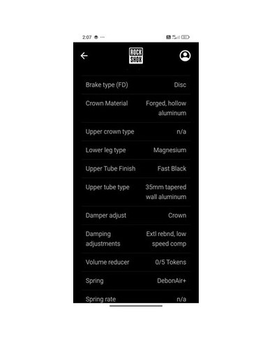Forcella nuova e-bike 29 boost 160mm rockshox lyric base Model designator (SF)