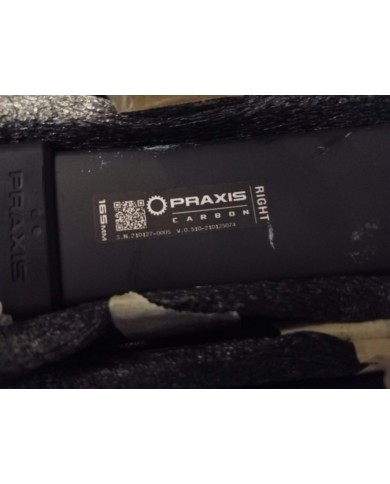 PRAXIS  Coppia Pedivelle Carbonio E-bike ISIS Per Motori Brose / Fazua 165mm model EC Bro - 160C for BROSE/FAZUA