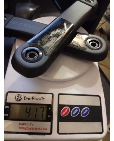 PRAXIS  Coppia Pedivelle Carbonio E-bike ISIS Per Motori Brose / Fazua 165mm model EC Bro - 160C for BROSE/FAZUA