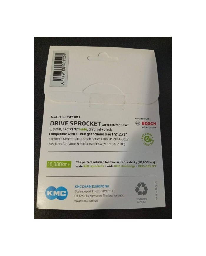Pignone E-bike Bosch 19 Denti Per Bosch Seconda Gen e Cx