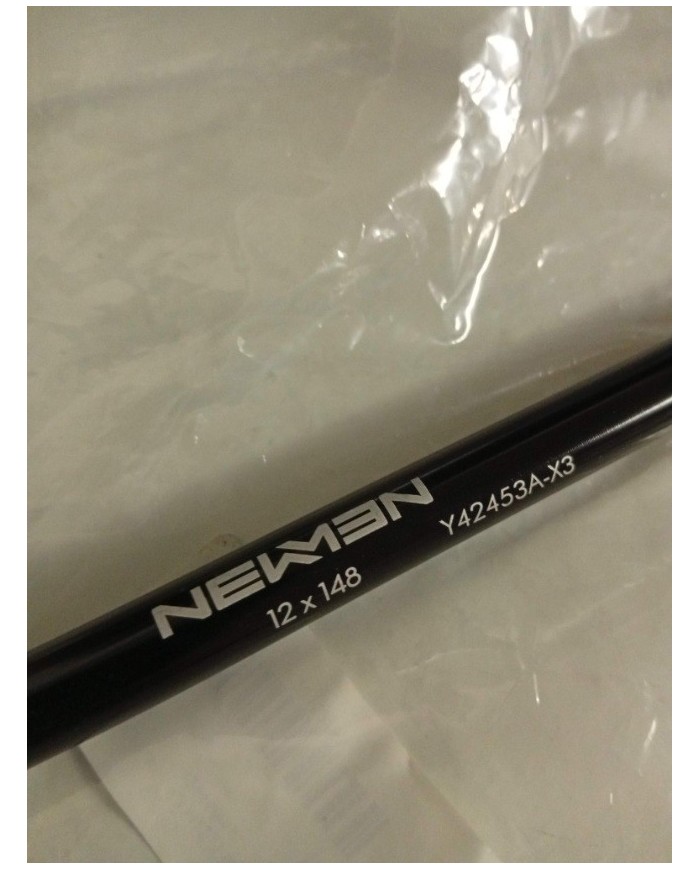 Perno passante MTB boost 12x148mm filetto da 1 lunghezza 168mm di cui 150 lisci 18 filettati