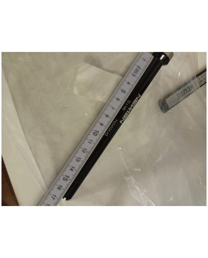 Perno passante MTB boost 12x148mm filetto da 1 lunghezza 168mm di cui 150 lisci 18 filettati