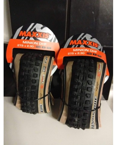 Coppia copertoni MTB 27,5x2,30 maxxis Minion dhf exo tubeless skinwall 3c maxterra 60tpi