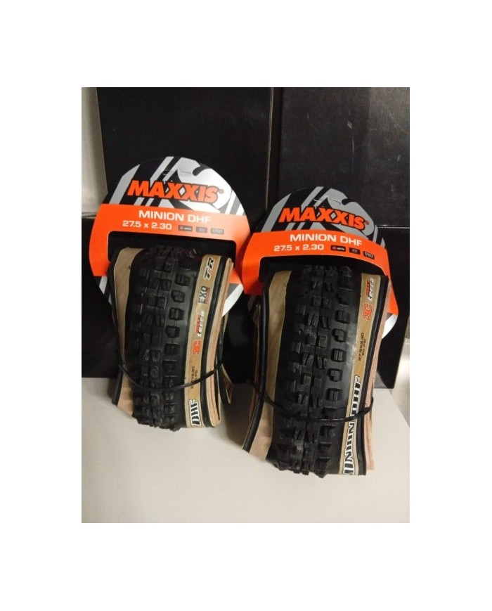 Coppia copertoni MTB 27,5x2,30 maxxis Minion dhf exo tubeless skinwall 3c maxterra 60tpi