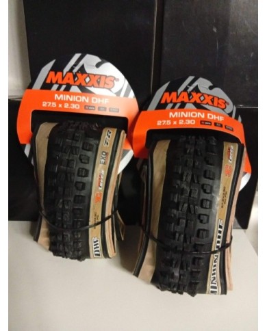 Coppia copertoni MTB 27,5x2,30 maxxis Minion dhf exo tubeless skinwall 3c maxterra 60tpi