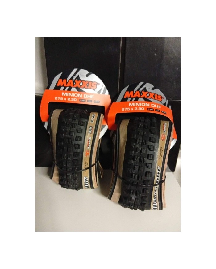 Coppia copertoni MTB 27,5x2,30 maxxis Minion dhf exo tubeless skinwall 3c maxterra 60tpi