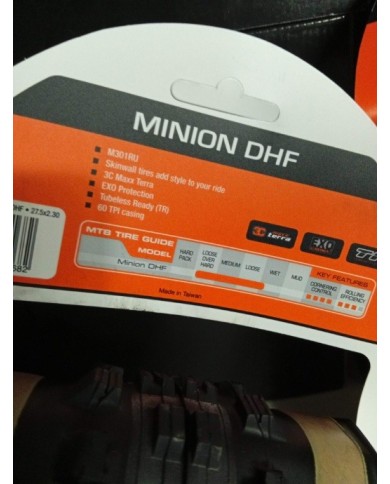 Coppia copertoni MTB 27,5x2,30 maxxis Minion dhf exo tubeless skinwall 3c maxterra 60tpi