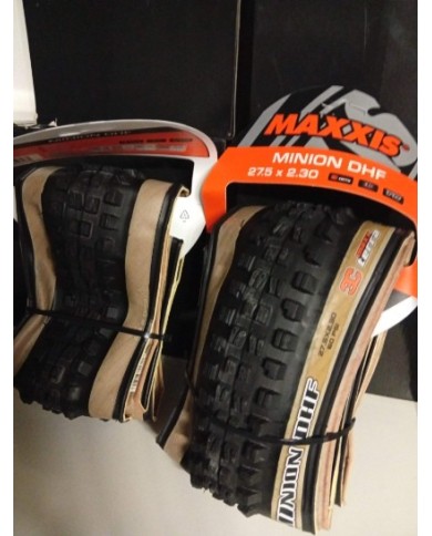 Coppia copertoni MTB 27,5x2,30 maxxis Minion dhf exo tubeless skinwall 3c maxterra 60tpi